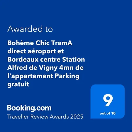 Bohème Chic Trama Direct Aéroport-tram F Direct Gare Stjean-arret Station Alfred De Vigny 5mn De L Parking Gratuit Couette-café Mérignac